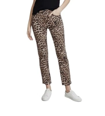 ¡NUEVO! Pantalones de mezclilla Hudson Nico Cigarette con estampado de leopardo para mujer talla 25 precio de venta sugerido por el fabricante 195,00 USD Foto 1 de 4
