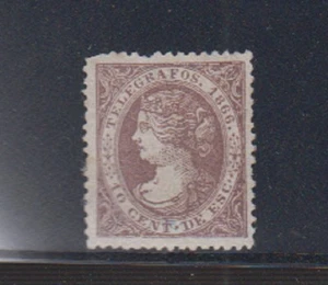 TELEGRAFOS. EDIFIL 13 (*) 10 C DE E ISABEL II - Imagen 1 de 1