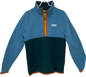 NWT Cotopaxi Amado Mens Soft Fleece Jacket River and Deep Ocean Small Half Zip - Picture 1 of 13