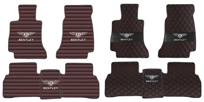 For Bentley Car Floor Mats Mulsanne Continental GT Flying Spur Bentayga Carpets - Image 1 of 4