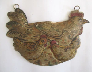 IRON HEN WALL HANGING DECOR - Picture 1 of 8