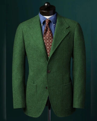 Abrigo de Lana para Hombre Invierno Gris Sólido Chaqueta Larga Informal Hermoso Abrigo Largo Grueso Foto 1 de 4