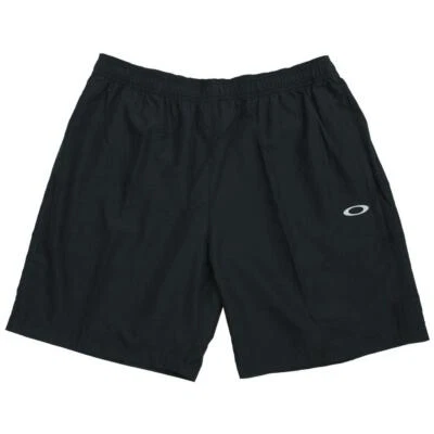 Oakley Zephyr Track Short Mens Size XL Extra Large Jet Black Casual Gym Shorts - Image 1 of 3