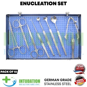 10 Pcs Enucleation Kit For Ophthalmic Surgery Reusable Surgical Instruments Kit - Picture 1 of 11