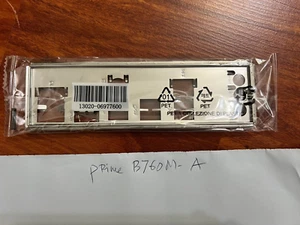ASUS PRIME B760M-A IO SHIELD BACK PLATE ( METAL ) ORIGINAL - Afbeelding 1 van 1
