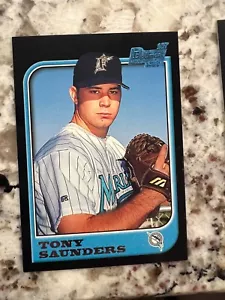 Tarjeta de novato Bowman 1997 primera Florida Marlins Tony Saunders #137 - Imagen 1 de 1