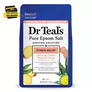 Pure Epsom Magnesium Salt Soak, Stress Relief with Essential Oils, 3Lbs ⭐️⭐️⭐️⭐️ - Picture 1 of 11