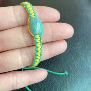 Natur Jade Armreif Armband verstellbar - Bild 1 von 3