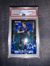 Cade Cowell Signed Topps Chrome Sapphire Pitch Prodigies Rookie Card PSA/DNA COA