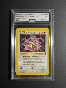 Team Rocket's Meowth #18 Pokemon Black Star Promo 2000 AGS 8.5 NM-MT WOTC - Bild 1 von 4