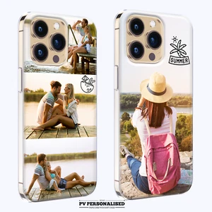 Personalisierte Handyhülle maßgeschneiderte Fotocollage Silikon Abdeckung für iPhone 15 14 13 - Bild 1 von 12