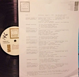 RADIO SHOW 8/2/89 ROCK TRIOS: DAWN,THREE DOG NIGHT, KINGSTON TRIO, SUPREMES SET - Picture 1 of 1