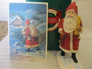 1990 Vintage Hallmark HEIRLOOM SANTA Wearing Hood*Dutkin*A Happy Christmas - Picture 1 of 1