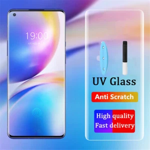 UV Tempered Glass Screen Protector For OnePlus 12 8 Ace 2 Ace 3 12R 13 11 9 Pro - Picture 1 of 24