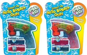 Magical Light-Up Bubble Gun Automatic Fun with 2 Bubble Tubs, NO BATTERY NEEDED. - Picture 1 of 15