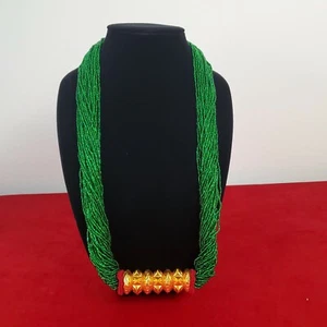 22k Dubai Gold plated maili tilhari Nepali Bollywood Necklace  - Picture 1 of 3