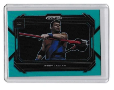 2023 Panini Prizm WWE Teal Prizm Jerry Lawler 14 27/49 - Image 1 of 2