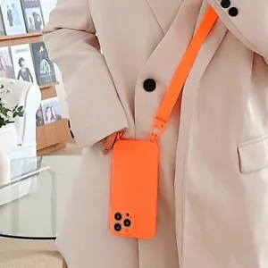 Funda protectora suave con collar bandolera para teléfono para iPhone 15 14 13 12 Pro Max - Imagen 1 de 25