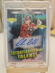 2023 Topps Cosmic Chrome Extraterrestrial Talent Autographs #ETACC Corbin Carrol - Picture 1 of 2