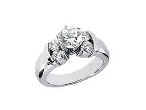 Natural 1.20Ct Round Cut Diamond Engagement Ring Solid 950 Platinum G SI1 - Picture 1 of 3
