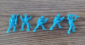 Five Civil War Toy Soldiers - Blue Plastic -Lido Toy Co.? - Picture 1 of 8