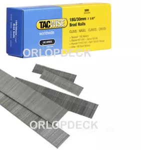 500 Tacwise 'F' Type 30mm x 18 gauge Brad Nails for Electric Stapler & Tack Guns - Picture 1 of 4