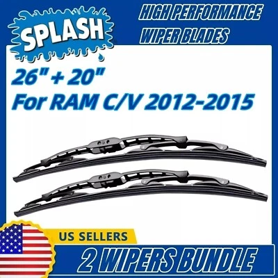 Paquete de 2 limpiaparabrisas estándar - apto para RAM C/V CV 2012-2015 - 30260/200 Foto 1 de 4