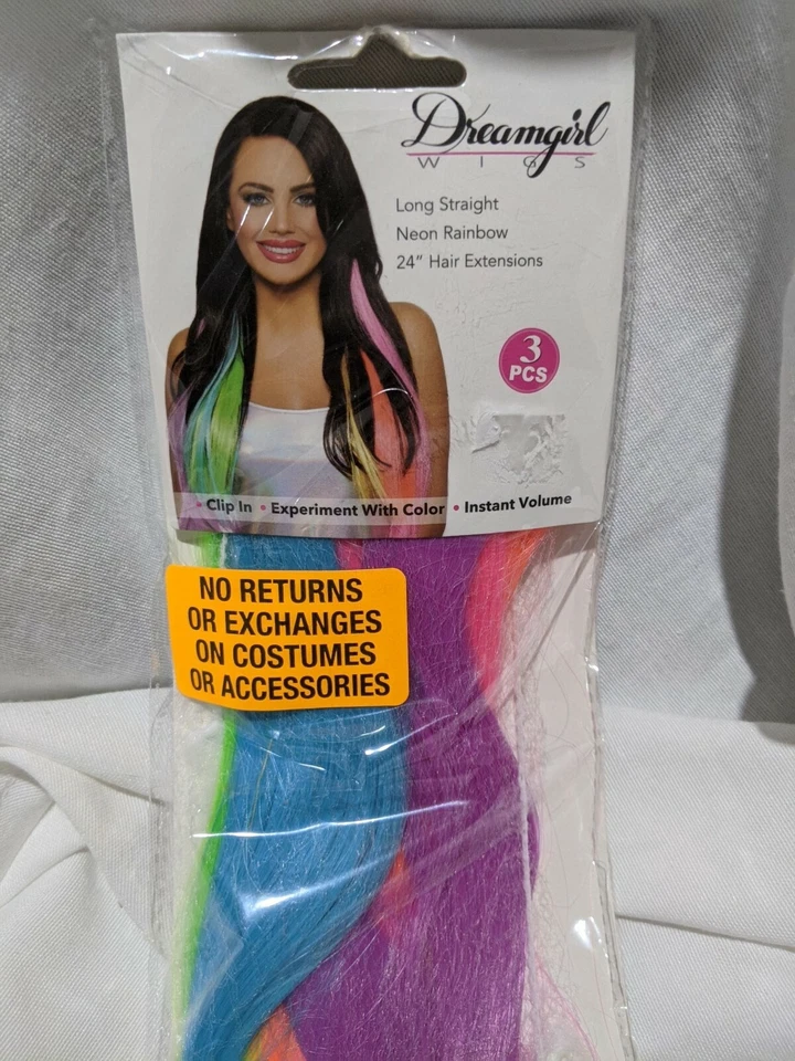 Nueva Peluca Dreamgirl 24" Recta Rizada Ondulada Halloween ¡Tú eliges! Foto 1 de 4