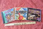 Lot of 3 Vintage CD-ROM Scooby-Doo Showdown in Ghost Town Sorry! & Puzzle Games