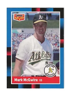 1987 Donruss- MVP #BC-23 MARK McGWIRE - Picture 1 of 4