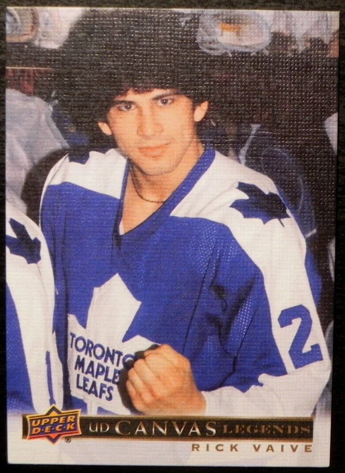2020-21 20/21 SP Signatures Edition Legends UD Canvas C-88 Rick Vaive Leafs - Image 1 of 2