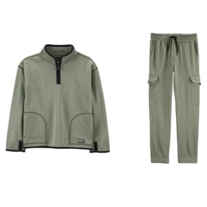 Oshkosh Bgosh Kids Size 6 Fleece And Joggers Set Green - Picture 1 of 5