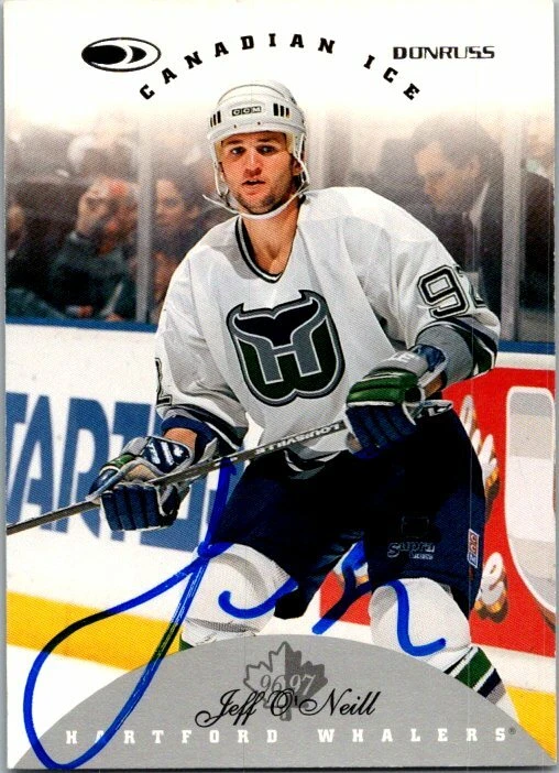 Jeff O'Neill autographed Hockey Card (Whalers) 1996 Donruss Canadian Ice #82 - Image 1 of 1
