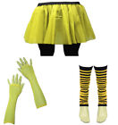 80's Neon UV Tutu Skirt Leg Warmer Hen Fancy Dress Party Costumes