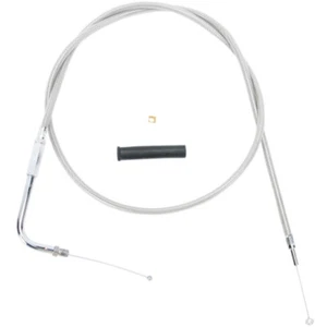 Cable acelerador trenzado de acero inoxidable Drag Specialties 48" Harley FXDC 92 - Imagen 1 de 1