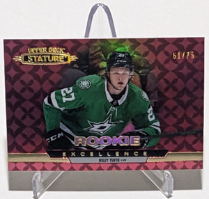 2021-22 Upper Deck STATURE ROOKIE EXCELLENCE #RE-24 Riley Tufte Red Red 61/75