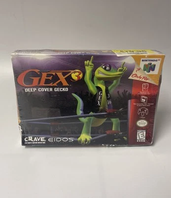 N64 RARE Nintendo 64 GEX 3 Deep Cover Gecko Factory Sealed New - Image 1 of 4