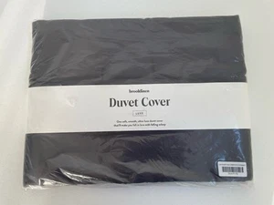 NEU Brooklinen Luxe Bettbezug FULL/QUEEN - Solid Graphite - Bild 1 von 4