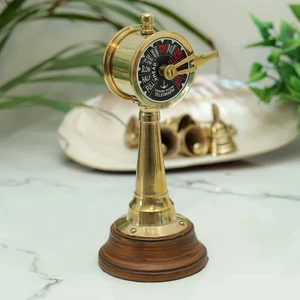 Brass Ship Telegraph Replica – Vintage Maritime Engine Room Telegraph Nautical - Picture 1 of 10