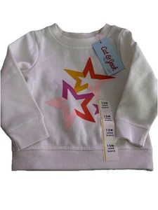 Cat & Jack Shooting Star Long Sleeve T-Shirt 12M. NEW - Picture 1 of 1