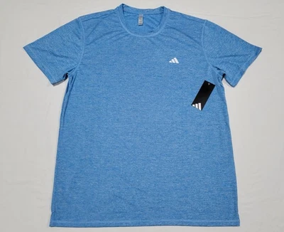 Adidas Мужская Tech футболка с коротким рукавом Sports - работает обучение рубашка синий экипаж - Изображение 1 из 4