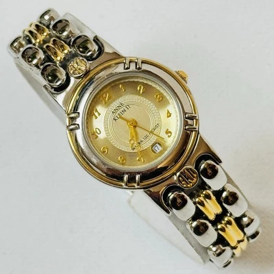 Vintage Anne Klein II Date Women's Two Tone Bracelet Watch Silver Gold 10/1553-5 - Image 1 of 4