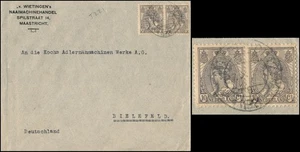 NETHERLANDS, CLASSIC COVER TO GERMANY TO BE IDENTIFIED... #A53 - Picture 1 of 2
