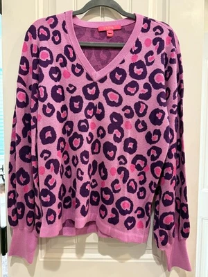 Suéter para mujer Lilly Pulitzer L jazmín lavanda cosmos no seas un guepardo Foto 1 de 4