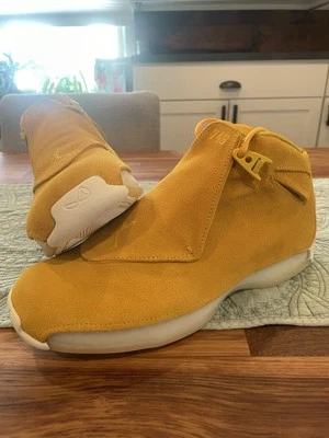 Talla 10 - Jordan 18 Retro Amarillo Ocre Gamuza 2018 - AA2494-701 Foto 1 de 4