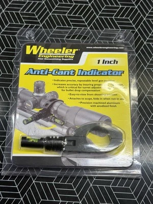 Wheeler Anti-Cant Indicator Scope 1" Tube Aluminum Black Anodized Finish- 755712 - Image 1 of 4