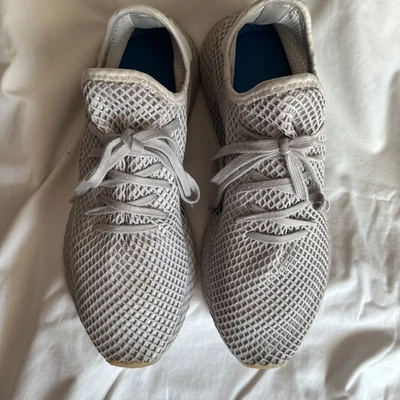 Adidas Shoes Mens 13 Gray Deerupt Runner Mesh Cushioned Casual Athletic Sneaker  - Image 1 of 4