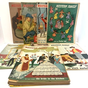 Vintage 1951 Western Family Magazine Lot 17 MCM 50’s Advertising History Decor - Bild 1 von 17