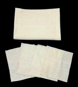 Alba Afghan Cloth Ivory 67" x 46" Cross Stitch 14 Count Embroidery + 4 Squares - Picture 1 of 5