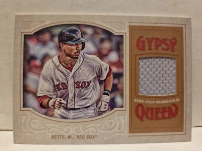 Mookie Betts 2016 Topps Gypsy Queen Game-Used Jersey Relic - Image 1 of 2